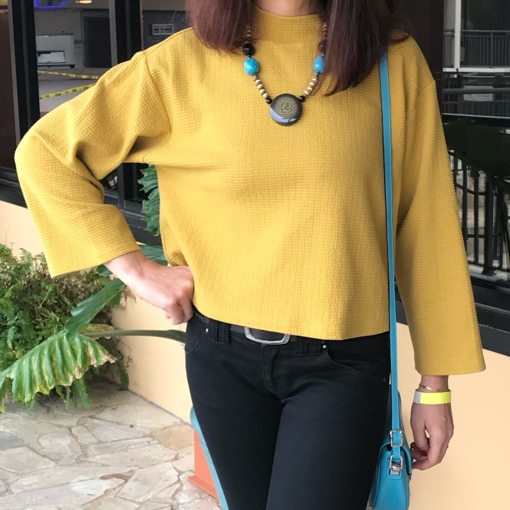 June & hudson Mustard Sweater Size: M